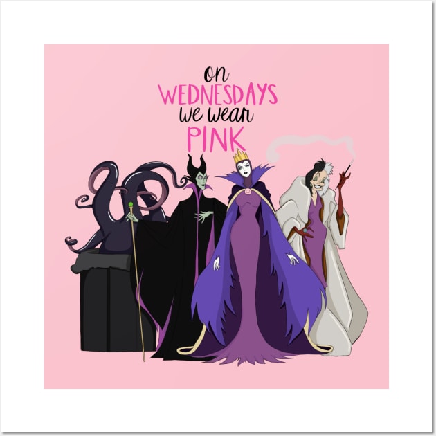 On Wednesdays we wear pink Wall Art by ImSomethingElse